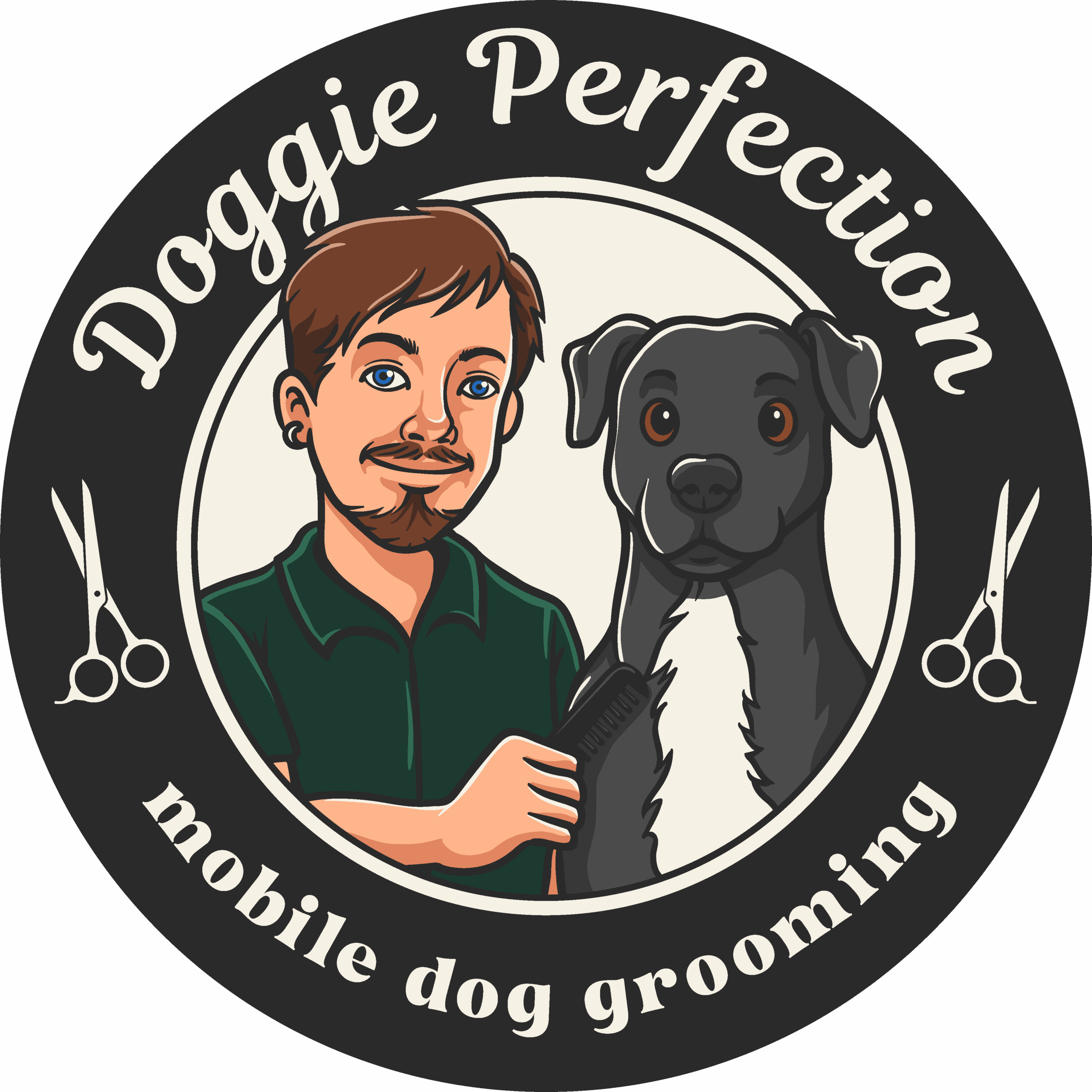 Doggie Perfection Mobile Dog Grooming Logo